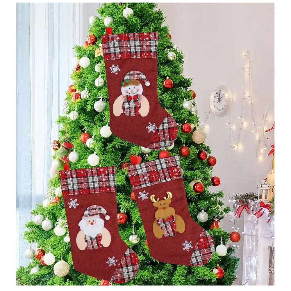 1 pièces bas de noël cadeau sa - Christmas Stocking Hanging avis et prix