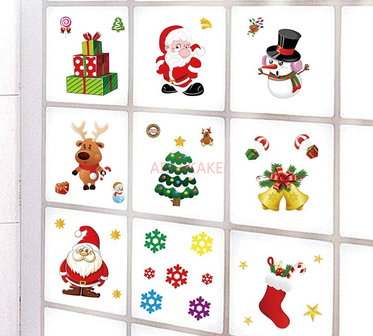 Autocollant statique de noël a - Snowflake Window Decal avis et prix