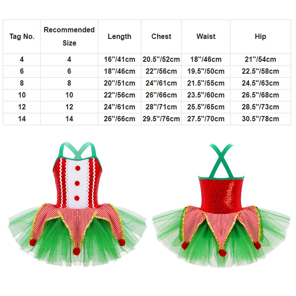 Robe de danse Tutu de Ballet p - Elf Costume Christmas avis et prix