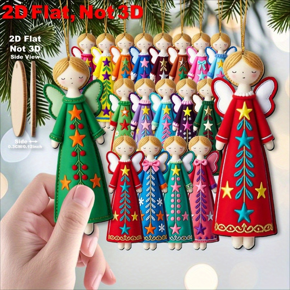 16 pièces d'ornements d'ange c - Star Tree Topper avis et prix