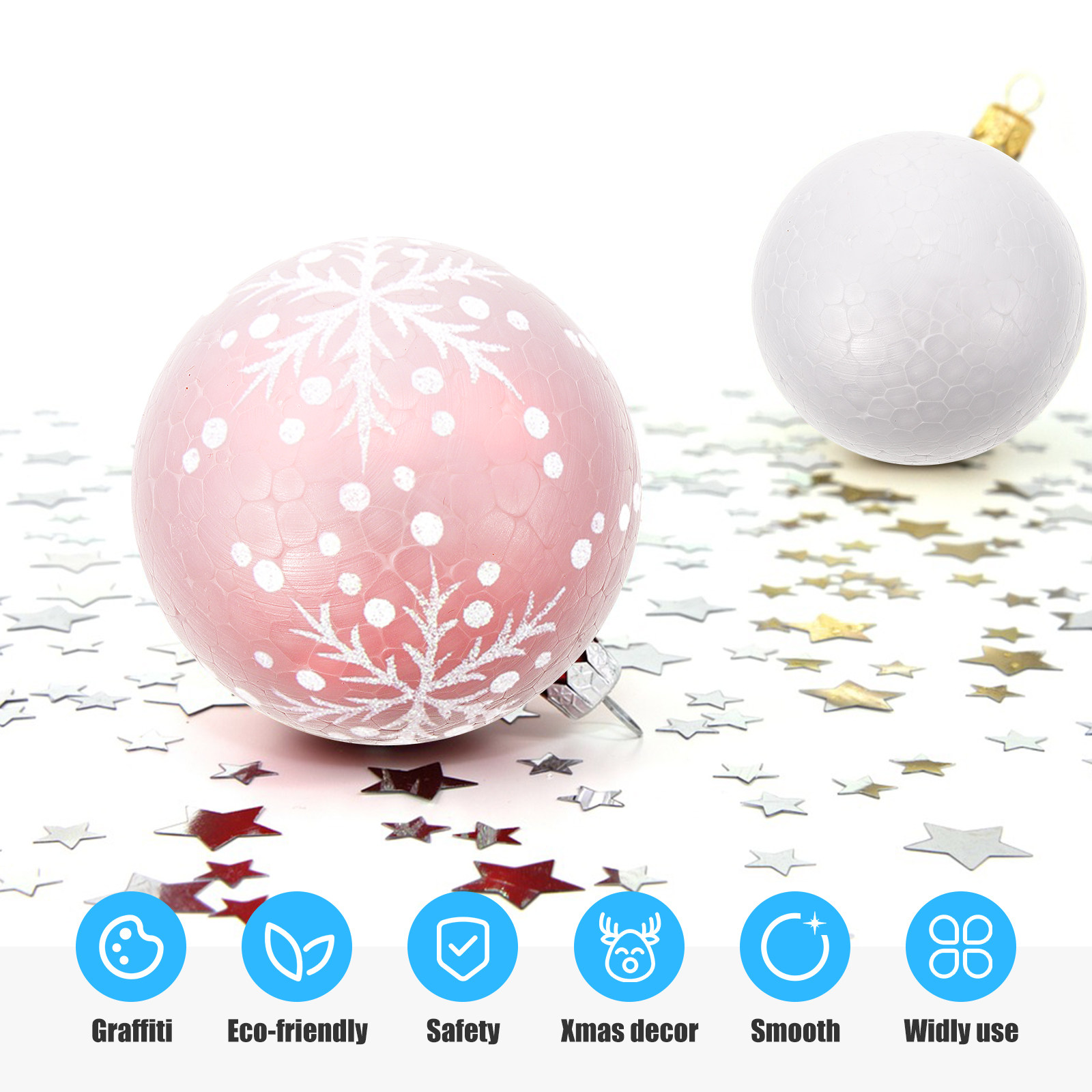 Lot de 20 boules en mousse lis - Ornament Ball Set avis et prix