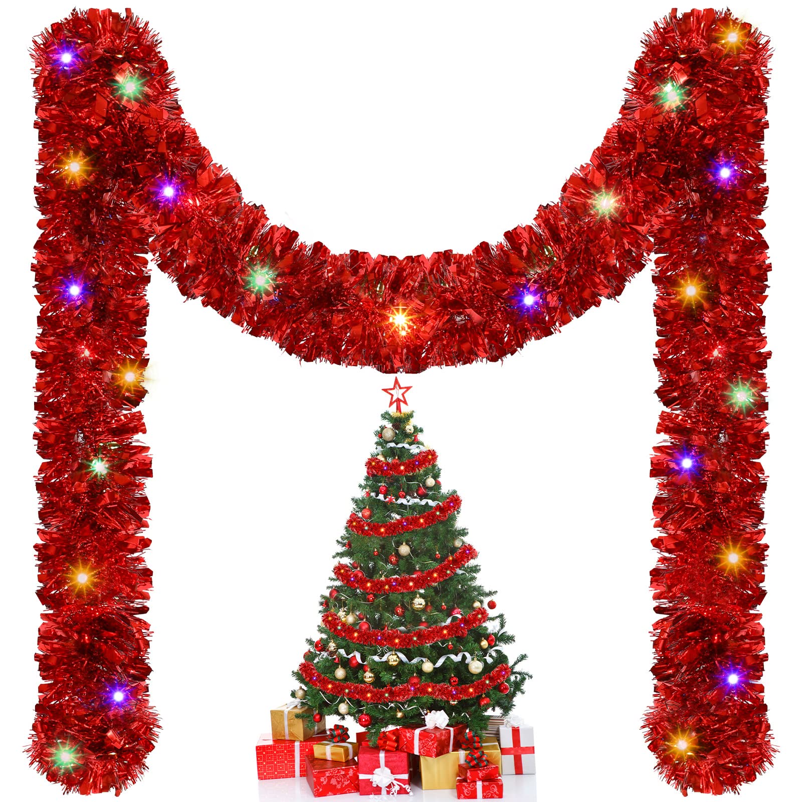 Guirlande de guirlandes de gui - Tinsel Garland Decoration avis et prix