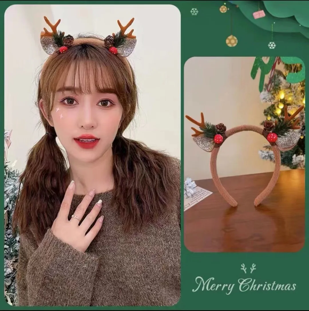 Bandeau de noël en bois de ren - Reindeer Antlers Headband avis et prix