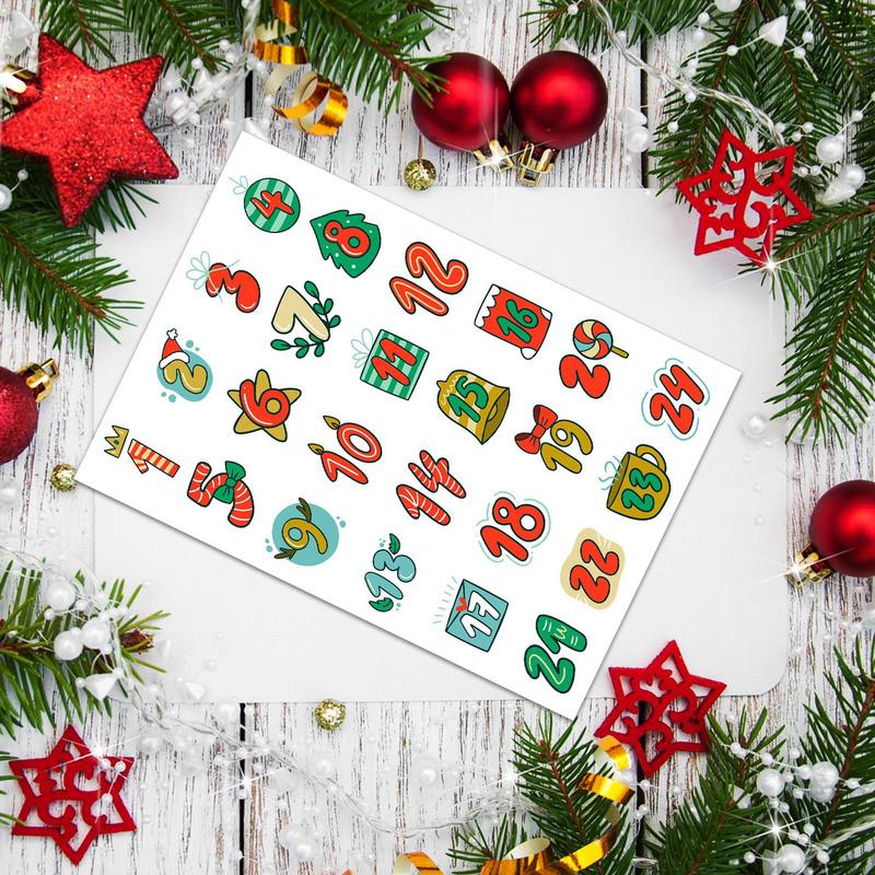 Autocollants Joyeux Noël avec  - Advent Calendar Gift avis et prix