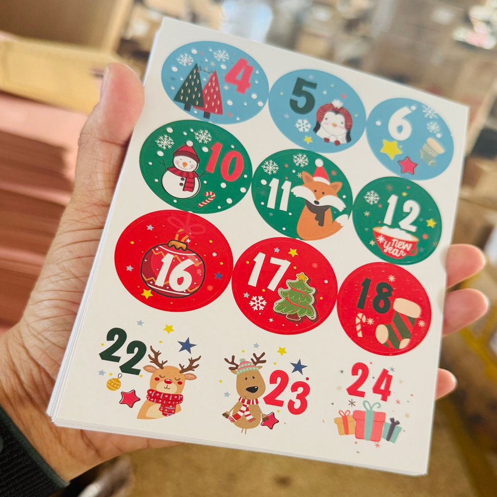 Autocollants de numéros de cal - Advent Calendar Gift avis et prix
