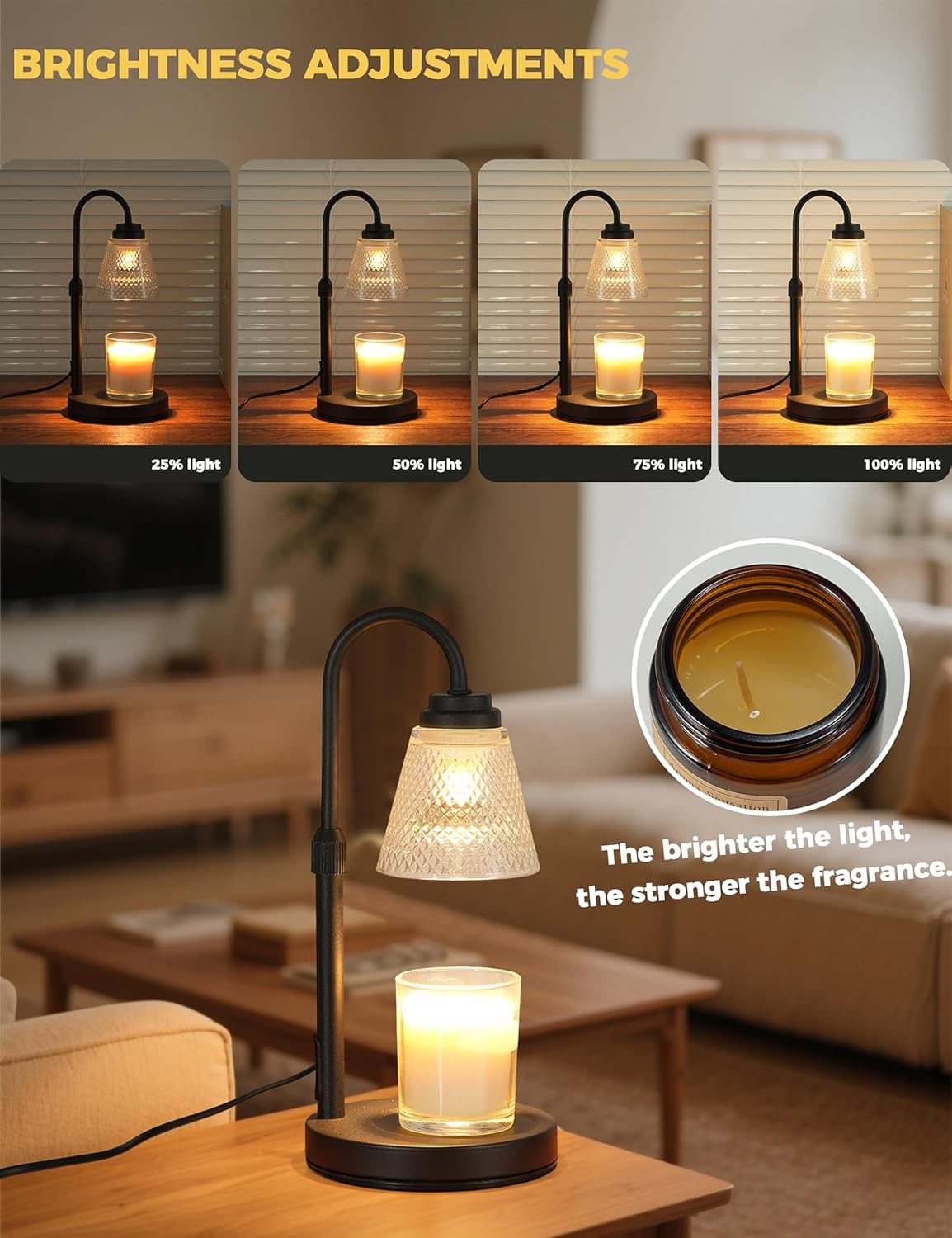 Lampe chauffe-bougie avec minu - Holiday Candle Set avis et prix