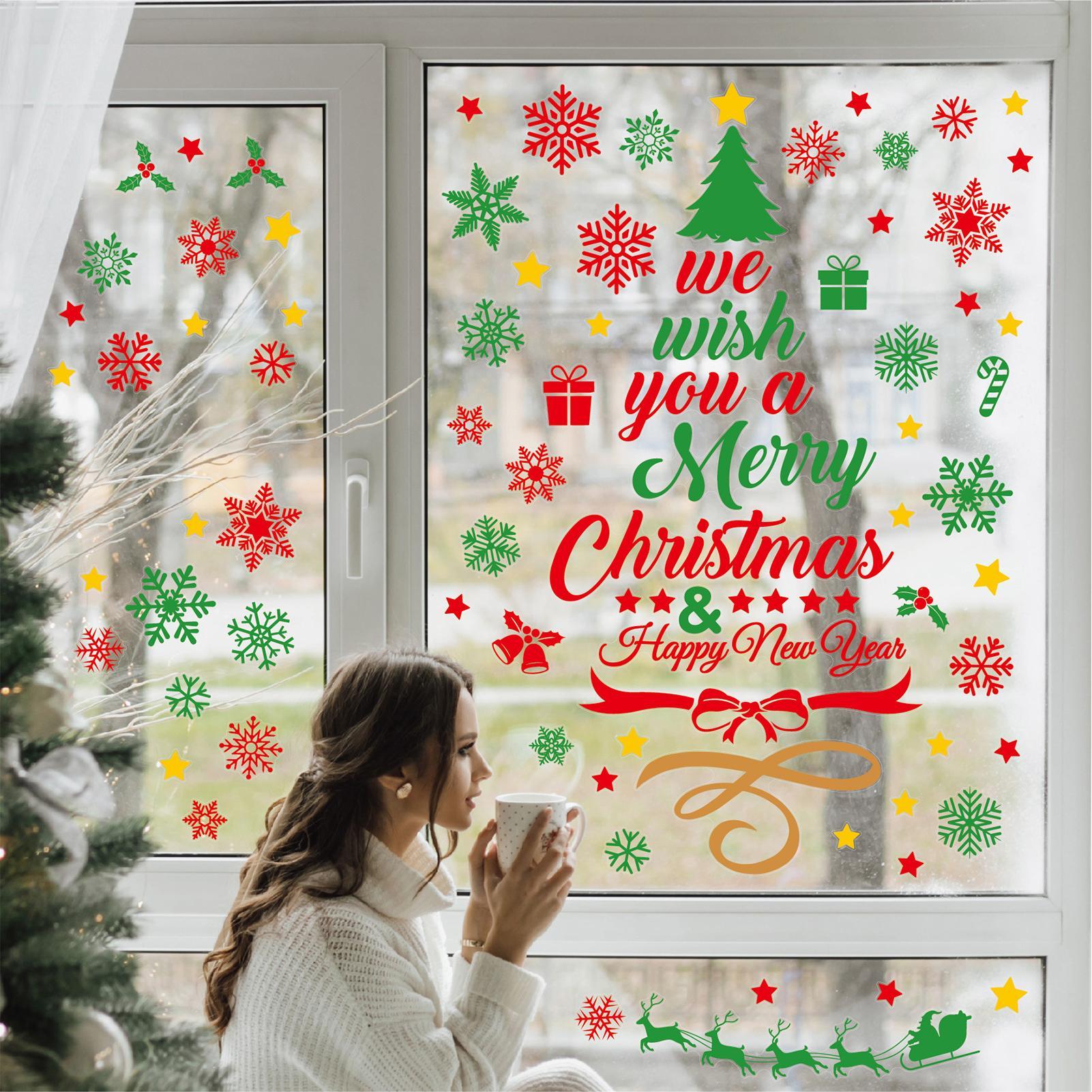 3 pièces autocollants muraux d - Snowflake Window Decal avis et prix