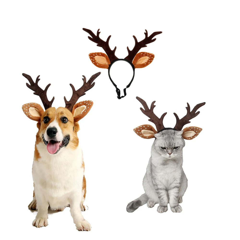 Bandeaux pour chiens, Costume  - Reindeer Antlers Headband avis et prix