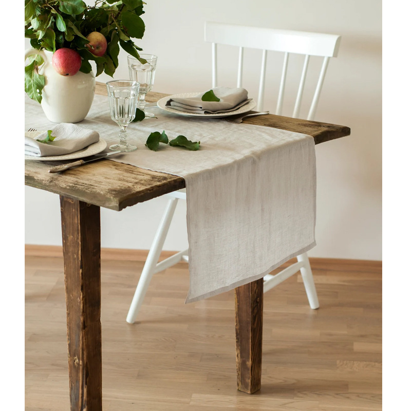Chemin de table 100% Lin Lavé  - Christmas Table Runner avis et prix