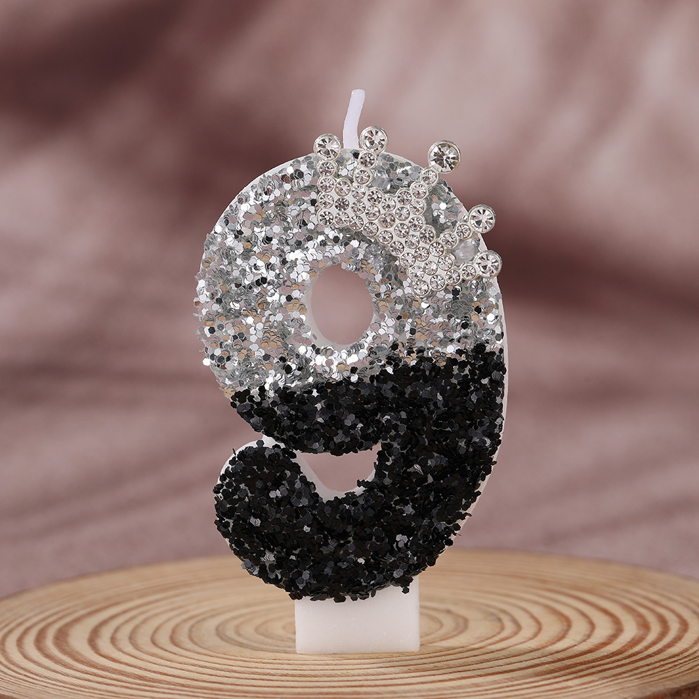 Couronne dégradée noir-argent  - Holiday Candle Set avis et prix